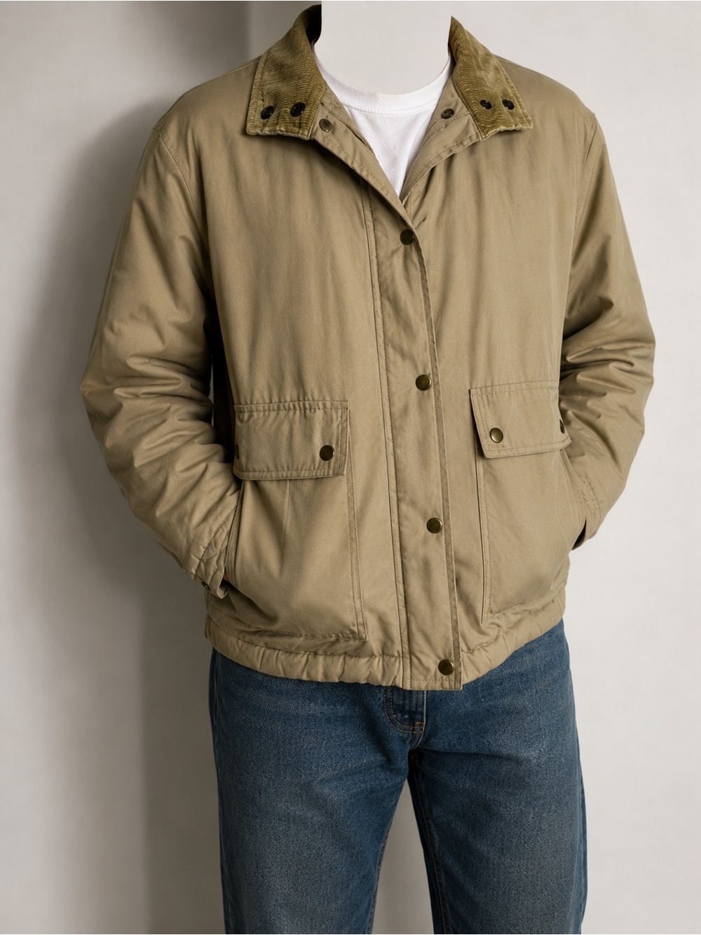 Vintage Zero King Tan Insulated Jacket Size 40 Made in Hong Kong